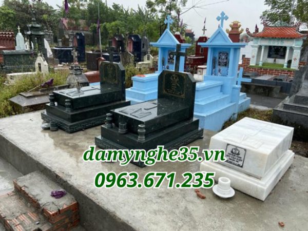 mộ công giáo đá hoa cương