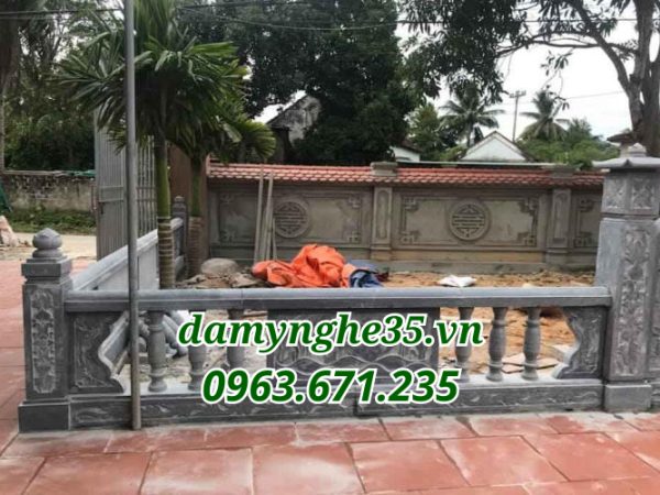 hàng rào lăng mộ đá