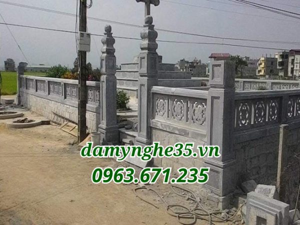 hàng rào lăng mộ đá