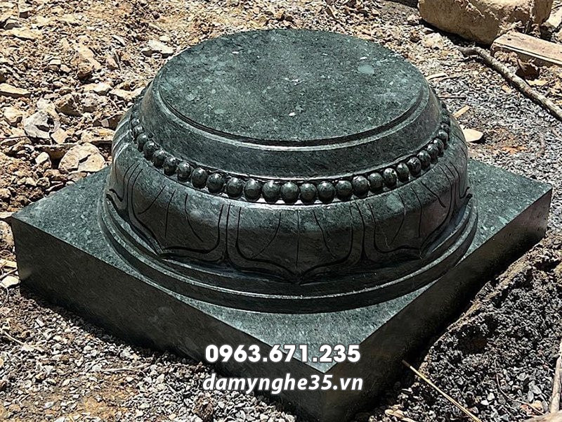 Chân cột đá xanh rêu kê cột gỗ đẹp - cao cấp 15 Chân cột đá xanh rêu kê cột gỗ đẹp - cao cấp