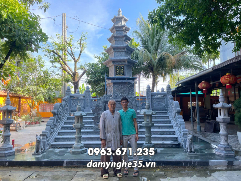 Lưu ý xây Lăng Mộ tháp, Mộ đá tháp cho Hòa Thượng (Bảo tháp đá) 18 Lăng Mộ tháp - Bảo tháp đá phật giáo đẹp