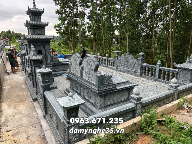 Khảo sát, tư vấn, thi công xây Lăng Mộ đá gia đình tại Phú Thọ 24 Khu Lăng Mộ đá gia đình tại Phú Thọ
