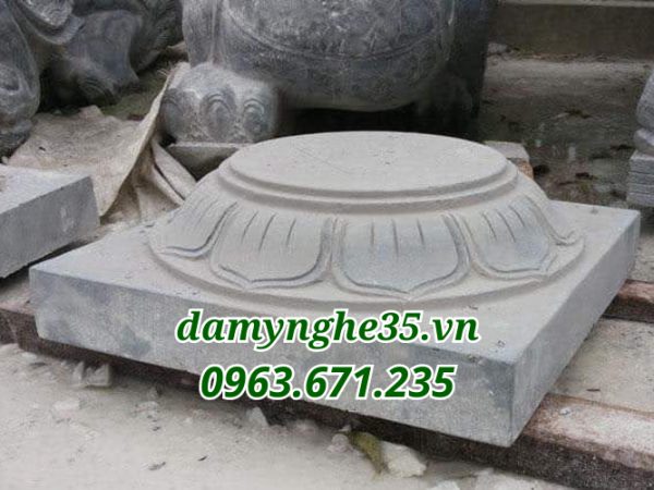 CHÂN CỘT ĐÁ TRÒN BẸT M-01