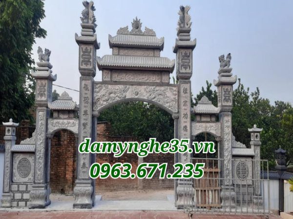 cổng tam quan đá