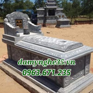 mộ đá đẹp thi công ở Nam Định