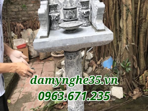 Vị trí đặt bàn thờ thiên đá ngoài trời
