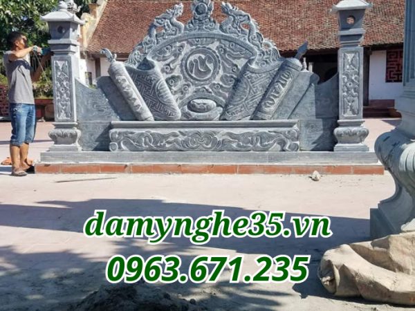 Đá Mỹ Nghệ 35 - Xây Lăng Mộ đá, Mộ đá Ninh Bình 115 Ý nghĩa tâm linh của cuốn thư đá trong phong thủy