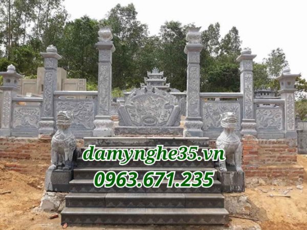 khu lăng mộ đá xây dựng ở các tỉnh miền Bắc