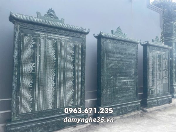 Bia đá công đức Đình Làng nguyên khối, Mẫu Bia đá tự nhiên