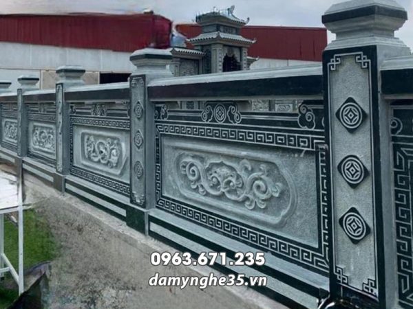 Lan can đá xanh rêu đẹp, chất lượng cao, giá hợp lý