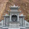 Lăng thờ đá xanh rêu 2 mái đẹp tại Lăng Mộ