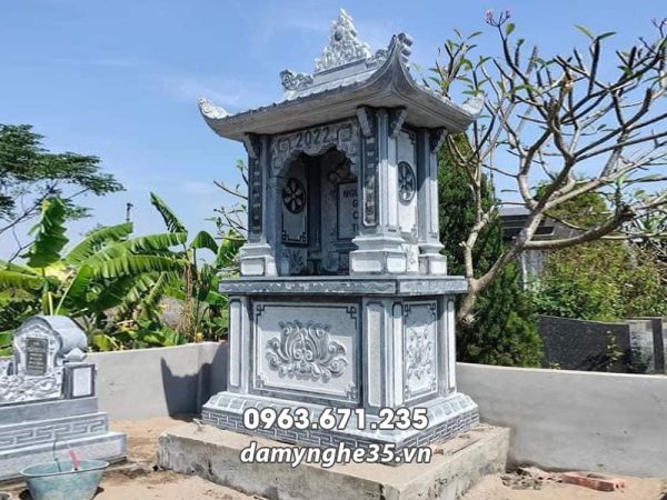 Mẫu Lăng thờ đá 1 mái đẹp - Mẫu mộ tổ đá 1 mái