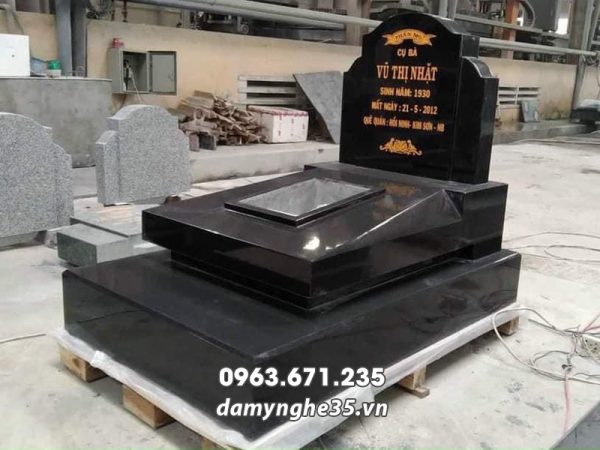 Mẫu Mộ đá granite đẹp - lắp đặt ngay kh Hỏa táng