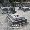 Mẫu Mộ đá xanh Thanh Hóa - Mộ 3 cấp đẹp 1 Mau Mo da xanh Thanh Hoa Mo 3 cap dep