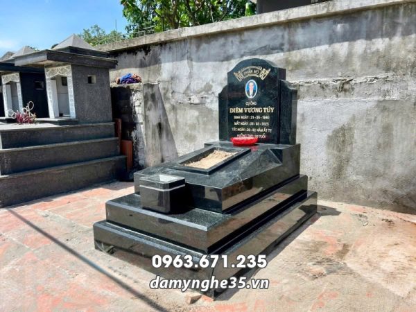 Mẫu Mộ granite đen đẹp, chất lượng - Mộ granite 2026