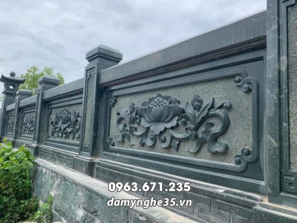 Mẫu hoa văn Lan can đá xanh rêu đẹp