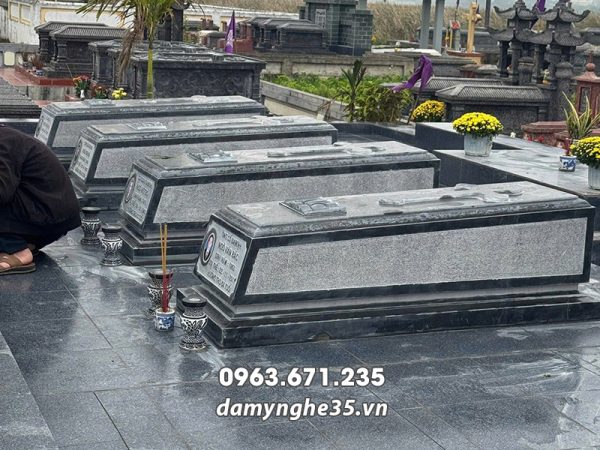 Mộ công giáo chôn 1 lần đẹp nguyên khối