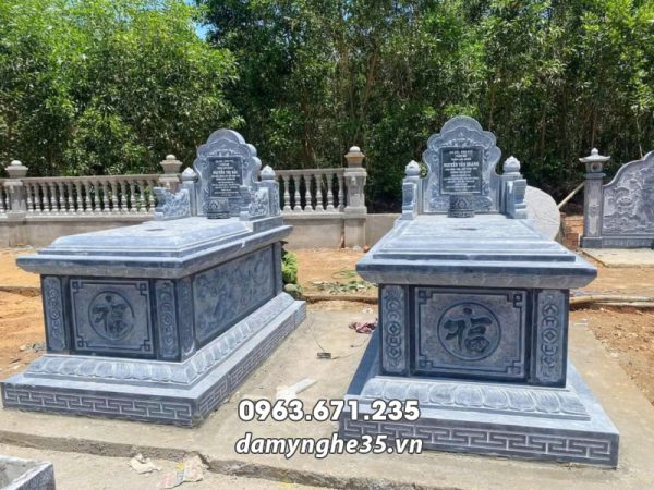 Tư vấn xây Mộ đá xanh tự nhiên đảm bảo chất lượng, giá hợp lý