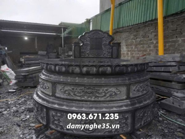 Xây Mộ tổ bằng Mẫu Mộ tròn đẹp - bề thế cho họ tộc