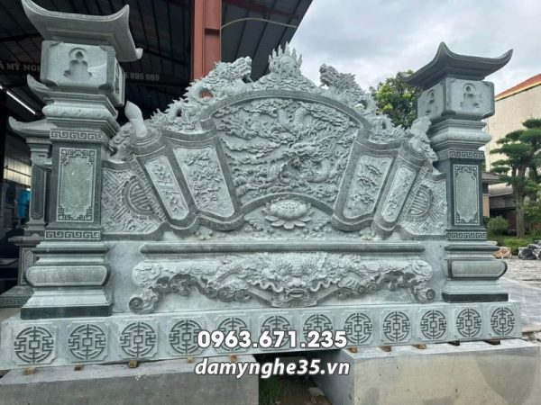 Mẫu Bình Phong đá Long Cuốn thủy Tâm Linh