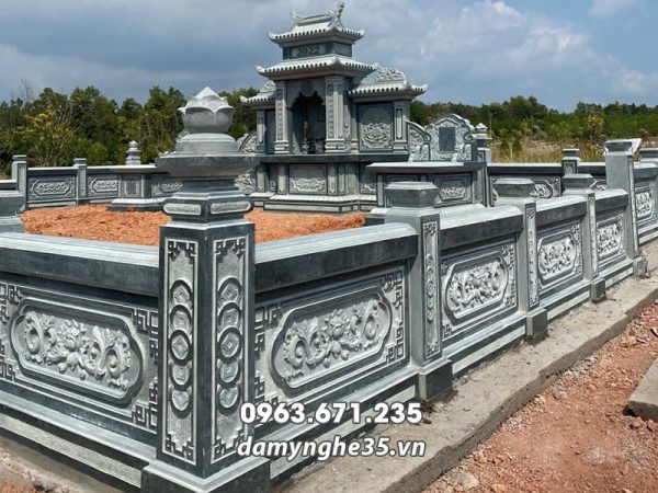 Mẫu Lan can đá phổ biến hiện nay tại các khu Lăng Mộ