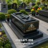 Mẫu Mộ Công giáo đá granite nguyên khối, chất lượng cao