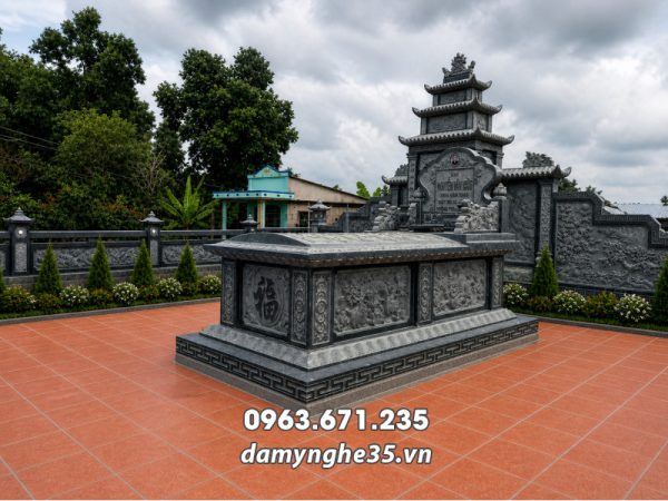Mẫu Mộ Đá Chôn 1 Lần - Mộ An Táng 1 Lần Đẹp 2026