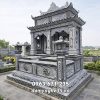 Mẫu Mộ Đá Đôi 2 Mái Đẹp Năm 2026 - Giá Tốt, Lắp Đặt Nhanh
