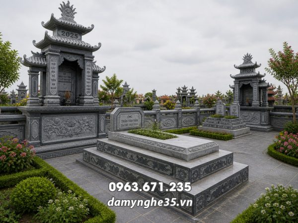 Mẫu Mộ đá 3 cấp được nhiều gia đình lựa chọn 2026