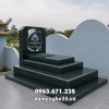 Mẫu Mộ đá granite 3 cấp đẹp Kích thước rộng 89cm x dài 167cm