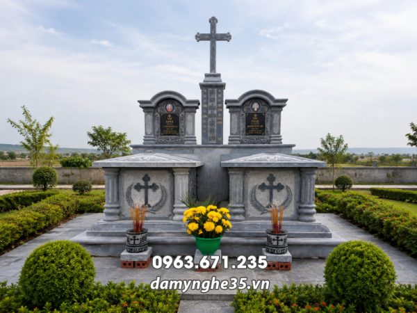 Mẫu Mộ đôi Công giáo đẹp cho Cha Mẹ, Ông Bà 2026