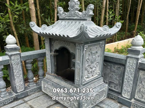 Khảo sát, tư vấn, thi công xây Lăng Mộ đá gia đình tại Phú Thọ 13 Lo hoa so bang da