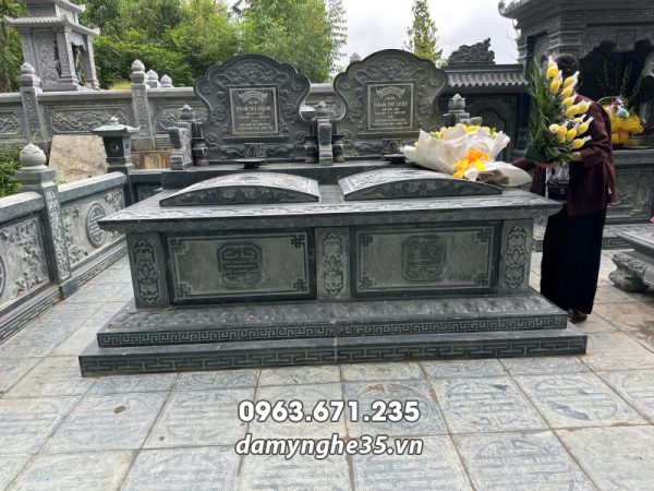 Khảo sát, tư vấn, thi công xây Lăng Mộ đá gia đình tại Phú Thọ 17 Mo da doi cho phan mo cua Ong Ba