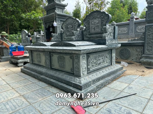 Khảo sát, tư vấn, thi công xây Lăng Mộ đá gia đình tại Phú Thọ 18 Mo doi khong mai dep tai Phu Tho