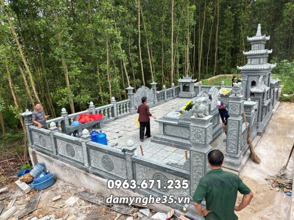 Khảo sát, tư vấn, thi công xây Lăng Mộ đá gia đình tại Phú Thọ 20 Xay Lang Mo da tai Phu Tho