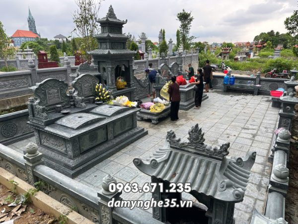 Khảo sát, tư vấn, thi công xây Lăng Mộ đá gia đình tại Phú Thọ 19 Xay Lang Mo da tai Phu Tho Uy tin